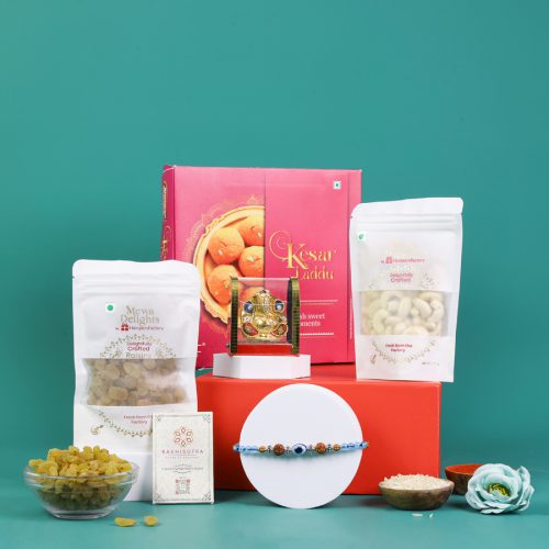 Premium Rakhi n Festive Treats Gift Premium Rakhi n Festive Treats Gift