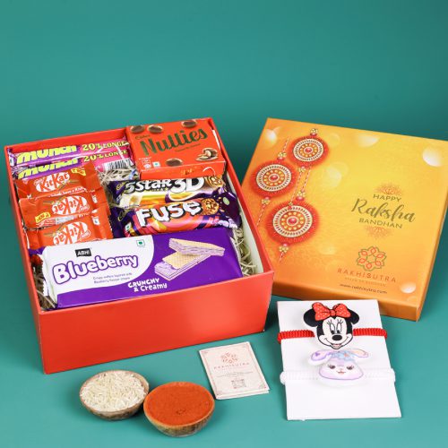 Cute Rakhi n Chocolate Delight Box Cute Rakhi n Chocolate Delight Box