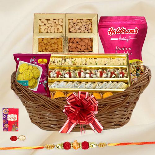 Delightful Basket of Rakhi Treat