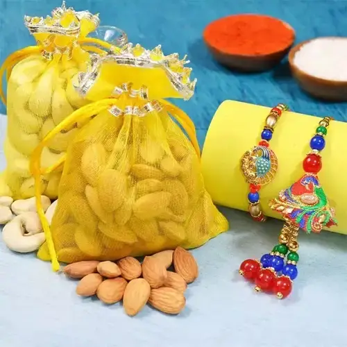 Zardosi Bhaiya Bhabhi Rakhi Zardosi Bhaiya Bhabhi Rakhi