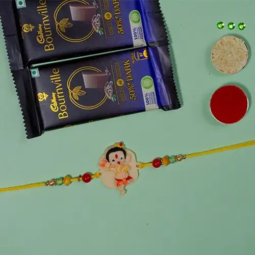 Suave Ganesha Rakhi N Cadbury Bournville Delight Suave Ganesha Rakhi N Cadbury Bournville Delight