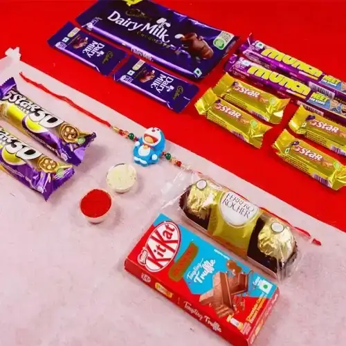 Adorable Doraemon Rakhi Gift Pack Adorable Doraemon Rakhi Gift Pack