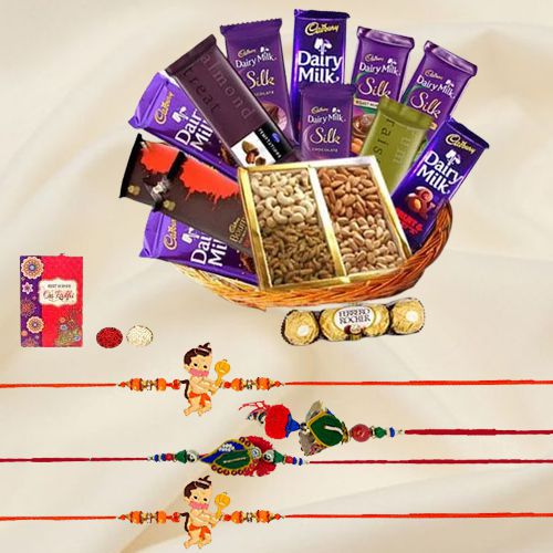 Delightful Chocolates Rakhi Gift for Family Delightful Chocolates Rakhi Gift for Family