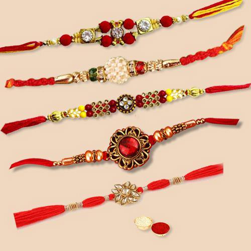 Cool Rakhi Special Pack of 5 Pieces Rakhi with Free Roli Tilak and Chawal for your Dear Brother Cool Rakhi Special Pack of 5 Pieces Rakhi with Free Roli Tilak and Chawal for your Dear Brother