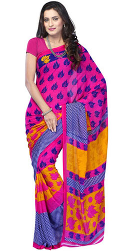 Brindled Beaut Chiffon Saree Brindled Beaut Chiffon Saree