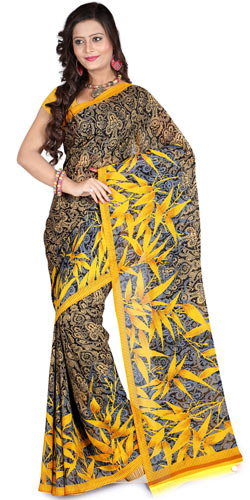 Calico Grace Faux Georgette Saree Calico Grace Faux Georgette Saree