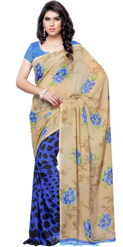 Wholesome Brightness Faux Georgette Saree Wholesome Brightness Faux Georgette Saree