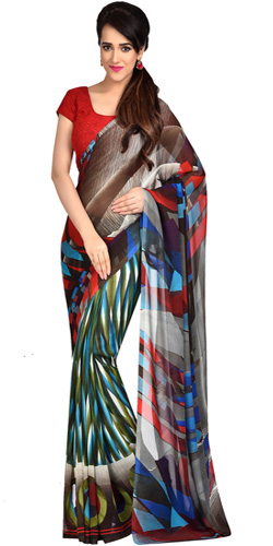 Zesty Dani Georgette Printed Saree Zesty Dani Georgette Printed Saree
