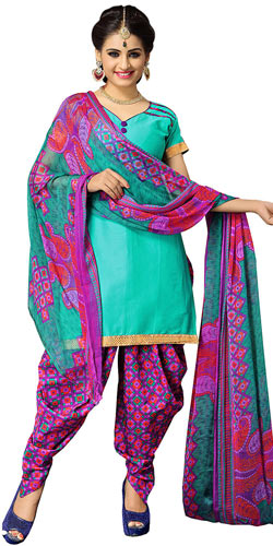 Chic Suredael Multicolour Printed Cotton Suit for Women Chic Suredael Multicolour Printed Cotton Suit for Women