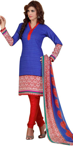 Attractive Crepe and Chiffon Printed Salwar Suit from Siya Attractive Crepe and Chiffon Printed Salwar Suit from Siya