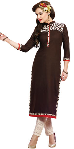 Eye-Catching Brown Colour Collection of Cotton Fabric Suit Eye-Catching Brown Colour Collection of Cotton Fabric Suit