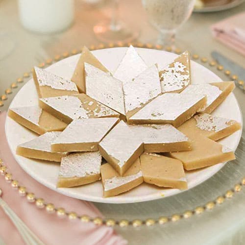 Delectable Badam Barfi from Haldirams Delectable Badam Barfi from Haldirams