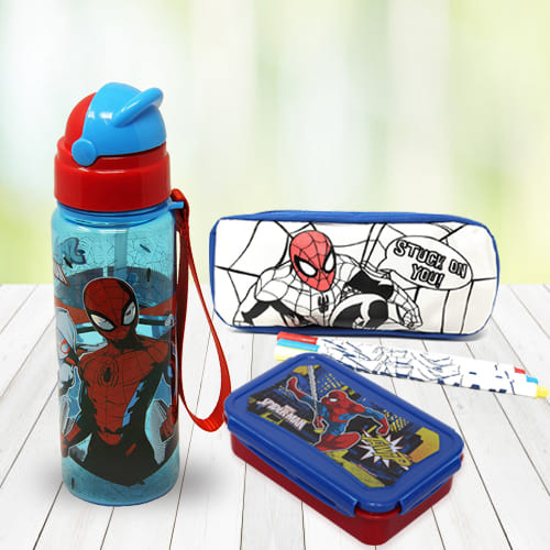 Exciting Spiderman Stationery n Canteen Set Exciting Spiderman Stationery n Canteen Set
