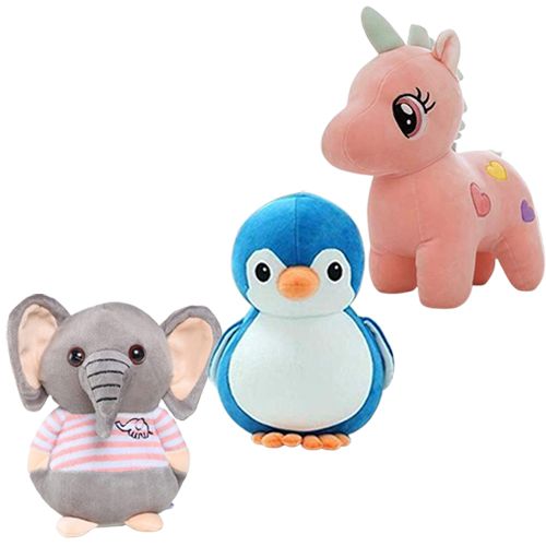 Alluring Stuffed Toys Trio for Kids