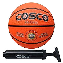 Lovely Cosco Hi-Grip Basketball -5 with Cosco Hand Pump Lovely Cosco Hi-Grip Basketball -5 with Cosco Hand Pump