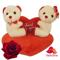 Attractive Couple Teddy with Sweet Love Attractive Couple Teddy with Sweet Love