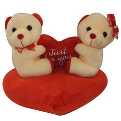 Attractive Couple Teddy with Sweet Love Attractive Couple Teddy with Sweet Love