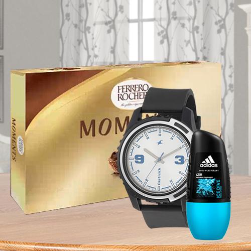 Fascinating Fastrack Watch with Adidas Ice Dive Roll On N Ferrero Rocher Fascinating Fastrack Watch with Adidas Ice Dive Roll On N Ferrero Rocher