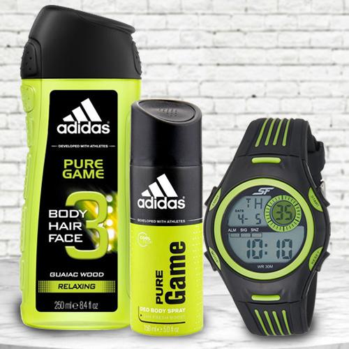 Exclusive Sonata Fibre Mens Watch Adidas Shower Gel N Deo Exclusive Sonata Fibre Mens Watch Adidas Shower Gel N Deo