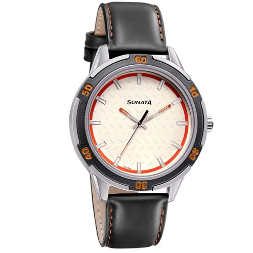 Beautiful Sonata Nxt Analog White Dial Mens Watch Beautiful Sonata Nxt Analog White Dial Mens Watch