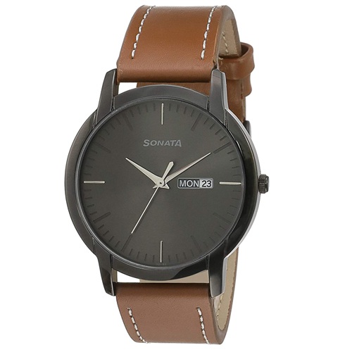 Sophisticated Sonata Reloaded Analog Black Dial Mens Watch