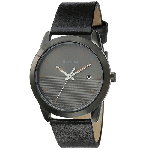 Exclusive Sonata Reloaded Analog Grey Dial Mens Watch Exclusive Sonata Reloaded Analog Grey Dial Mens Watch