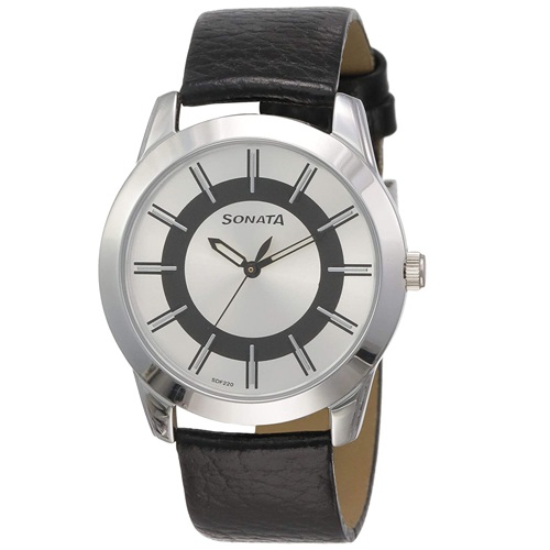 Modish Sonata Analog Silver White Dial Mens Watch Modish Sonata Analog Silver White Dial Mens Watch