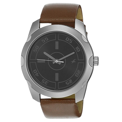 Dashing Fastrack Casual Analog Black Dial Mens Watch