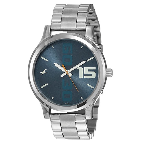 Dashing Fastrack Bold Analog Blue Dial Mens Watch Dashing Fastrack Bold Analog Blue Dial Mens Watch