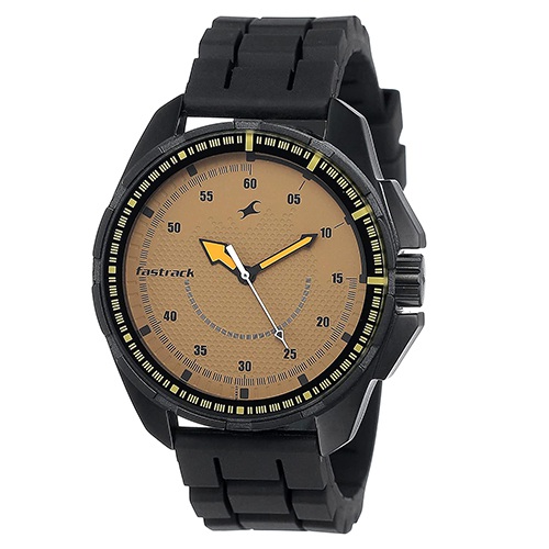 Elegant Fastrack Commando Analog Brown Dial Mens Watch Elegant Fastrack Commando Analog Brown Dial Mens Watch