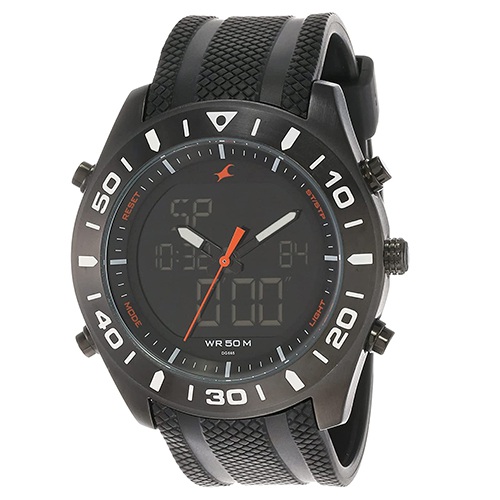 Remarkable Fastrack Casual Analog Digital Black Dial Mens Watch Remarkable Fastrack Casual Analog Digital Black Dial Mens Watch