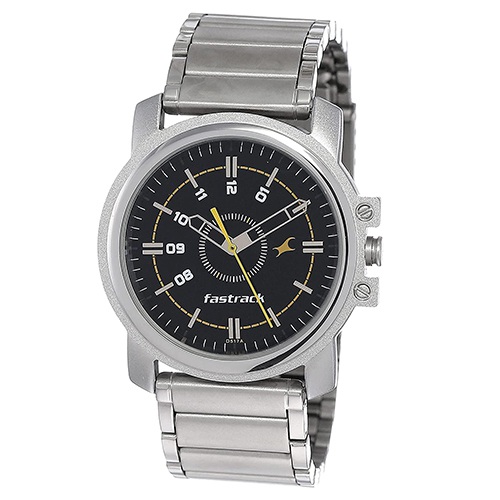 Splendid Fastrack Economy Analog Black Dial Mens Watch Splendid Fastrack Economy Analog Black Dial Mens Watch