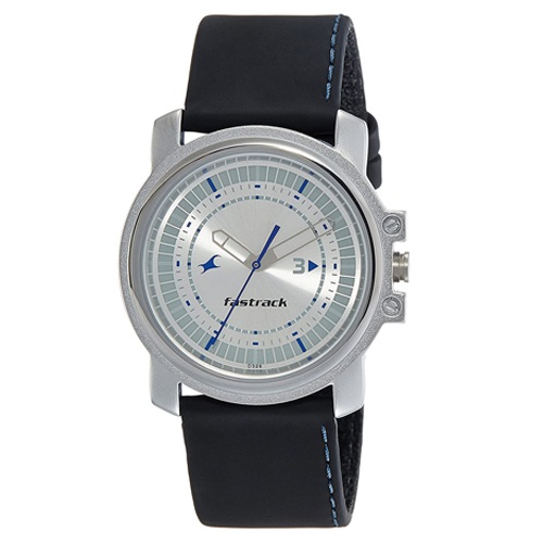 Enigmatic Fastrack Analog Silver Dial Mens Watch Enigmatic Fastrack Analog Silver Dial Mens Watch