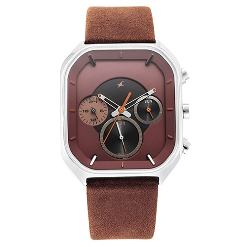 Fancy Fastrack After Dark Analog Brown Dial Waterproof Mens Watch Fancy Fastrack After Dark Analog Brown Dial Waterproof Mens Watch