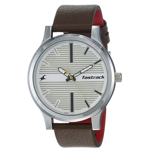 Smart Looking Fastrack Fundamentals Analog White Dial Mens Watch Smart Looking Fastrack Fundamentals Analog White Dial Mens Watch