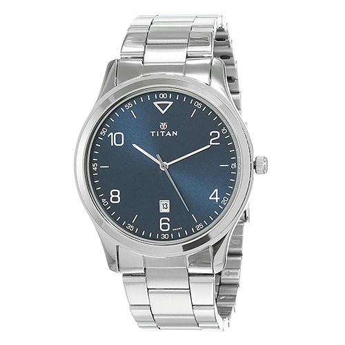 Charismatic Titan Neo Analog Blue Dial Mens Watch