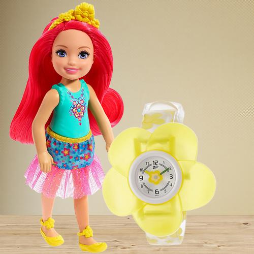 Wonderful Zoop Analog Watch N Barbie Chelsea Doll Wonderful Zoop Analog Watch N Barbie Chelsea Doll