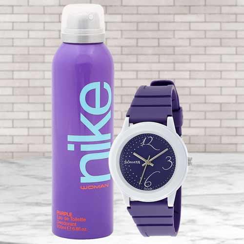 Marvelous Sonata Analog Womens Watch N Nike Deo Marvelous Sonata Analog Womens Watch N Nike Deo