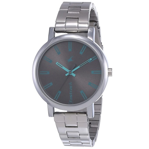 Charismatic Fastrack Fundamentals Analog Grey Dial Womens Watch