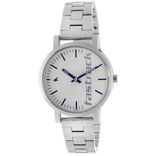 Fabulous Fastrack Fundamentals Round White Dial Womens Watch Fabulous Fastrack Fundamentals Round White Dial Womens Watch