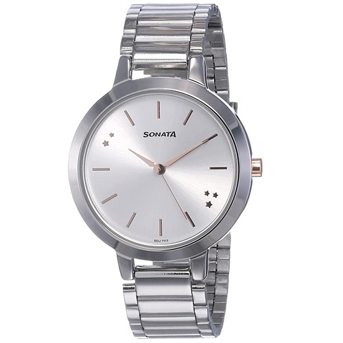 Pleasing Sonata Play Analog Silver Dial Womens Watch Pleasing Sonata Play Analog Silver Dial Womens Watch