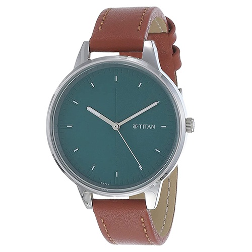 Appealing Analog Womens Green Dial Watch from Titan Workwear