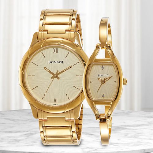 Remarkable Sonata Analog Couple Watch Remarkable Sonata Analog Couple Watch