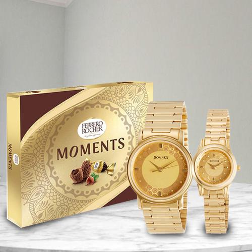Wonderful Sonata Analog Watch N Ferrero Rocher Moments Choco Wonderful Sonata Analog Watch N Ferrero Rocher Moments Choco
