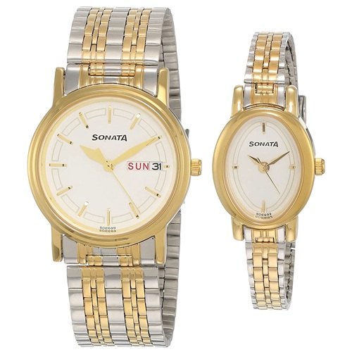 Charismatic Sonata Analog Silver Dial Pair Watch Charismatic Sonata Analog Silver Dial Pair Watch
